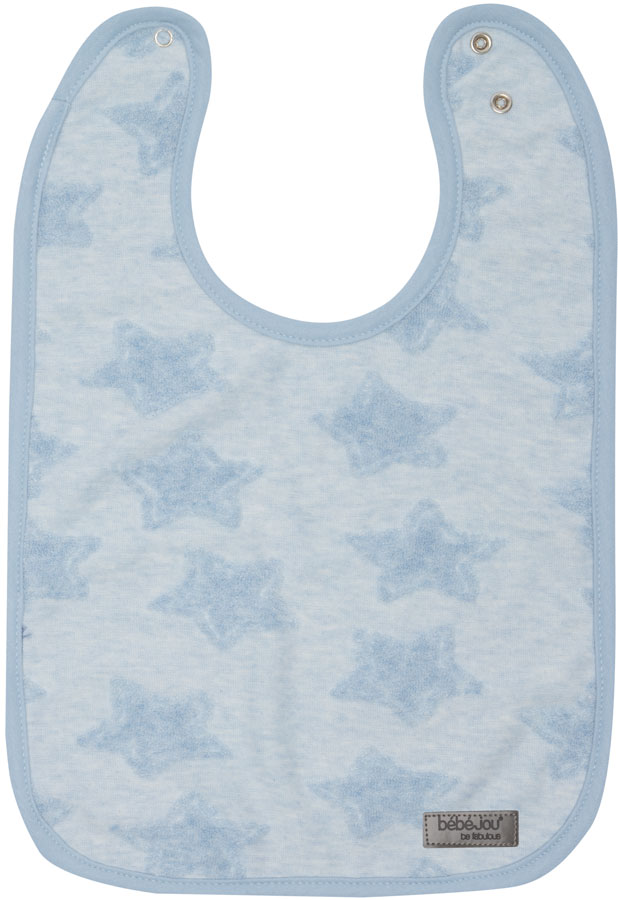Bebe-Jou Bryndáčky Bébé-Jou Fabulous Frosted Blue 2ks" "Barva:modré|Materiál:80% bavlna, 20% polyester|Vzor:Fabulous|Zapínání:baby patent|