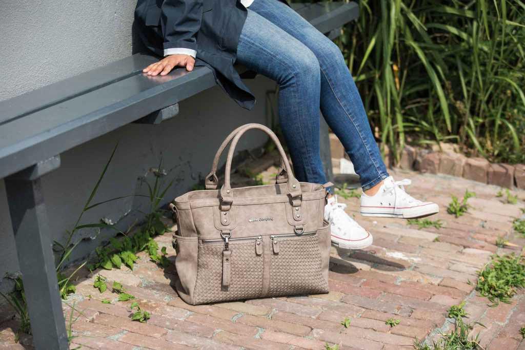 Little Company Přebalovací taška Monaco Braided taupe Proplétaná šedohnědá" "Barva:šedé|Lze připevnit ke kočárku:ano|