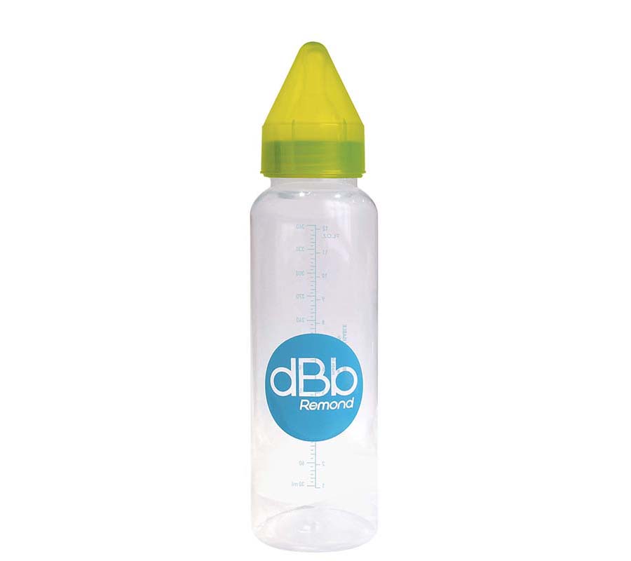 dBb Remond dBb dětská lahvička PP 360ml, savička 4+měs. silikon, Green