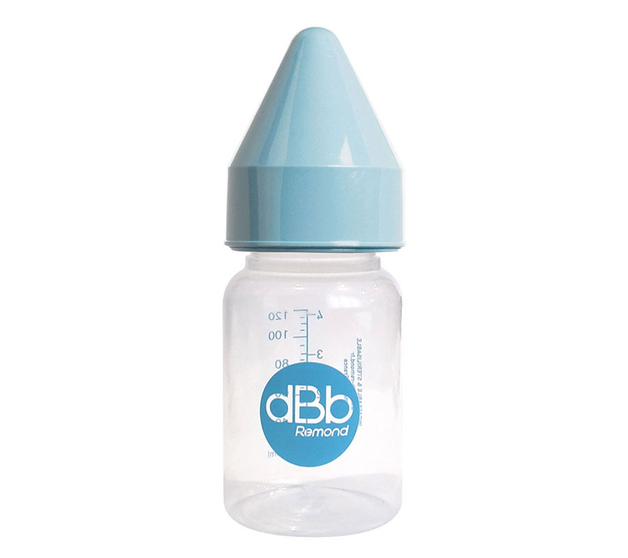 dBb Remond dBb kojenecká lahvička PP 120ml, savička kaučuk, NN, barva Sky Blue