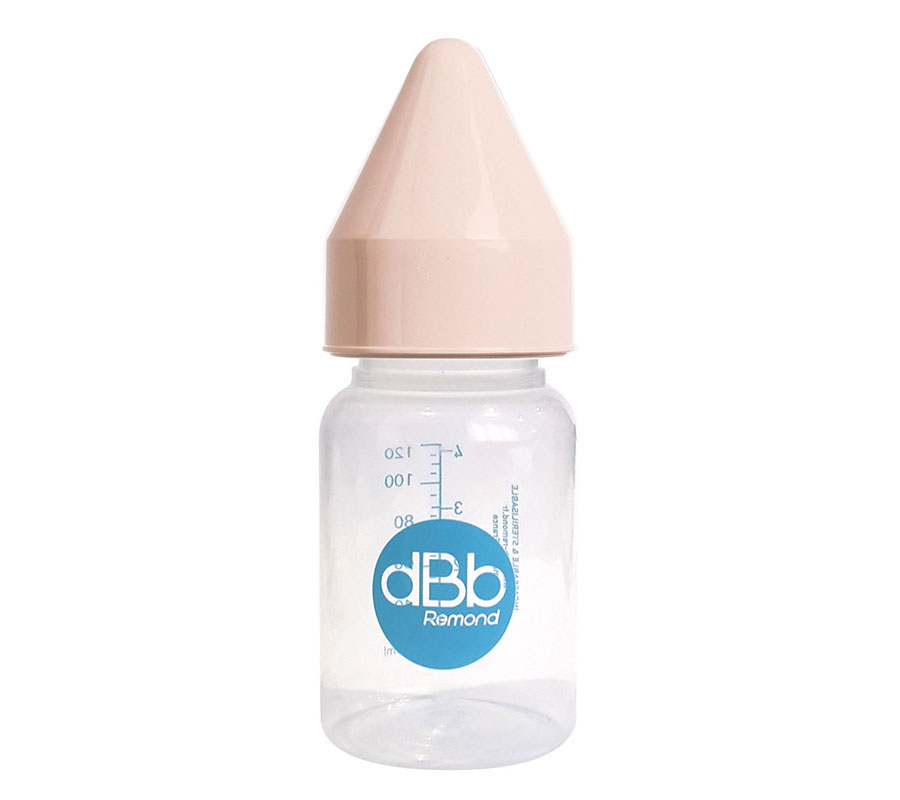 dBb Remond dBb kojenecká lahvička PP 120ml, savička kaučuk, NN, barva Pink