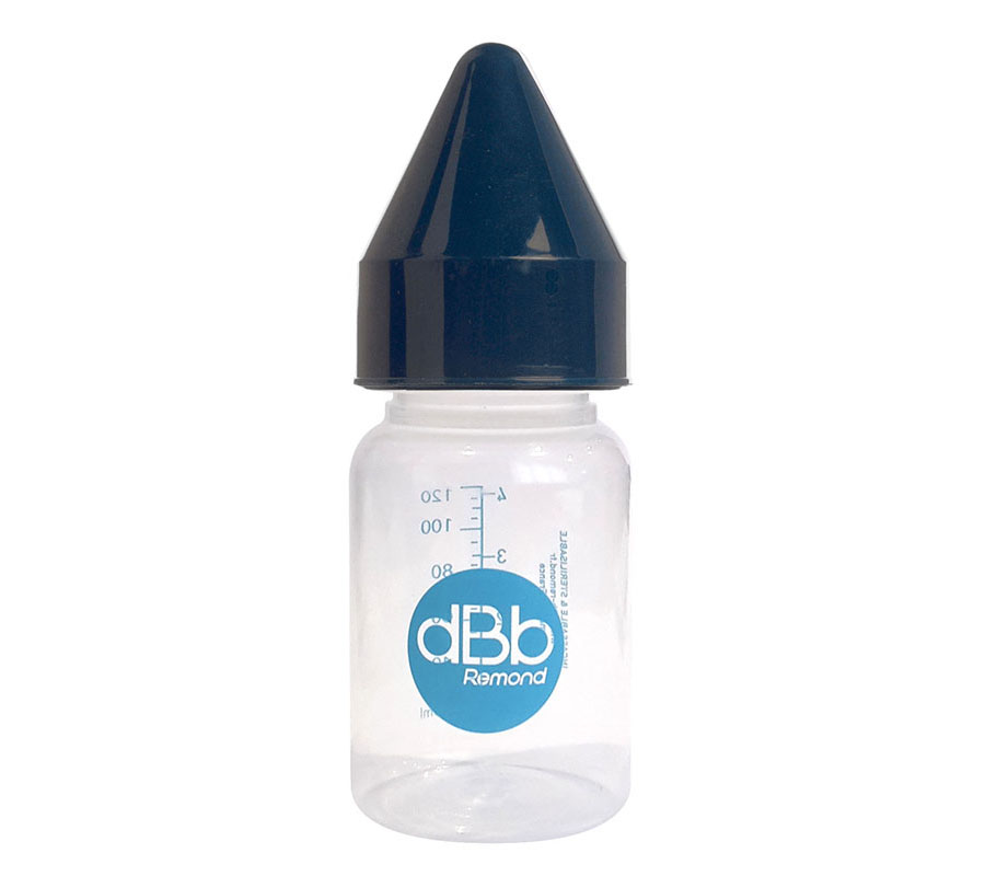dBb Remond dBb kojenecká lahvička PP 120ml, savička kaučuk, NN, Dark Blue" "Barva:modré|Materiál:plastové|Objem:120 ml|Typ produktu:láhve|