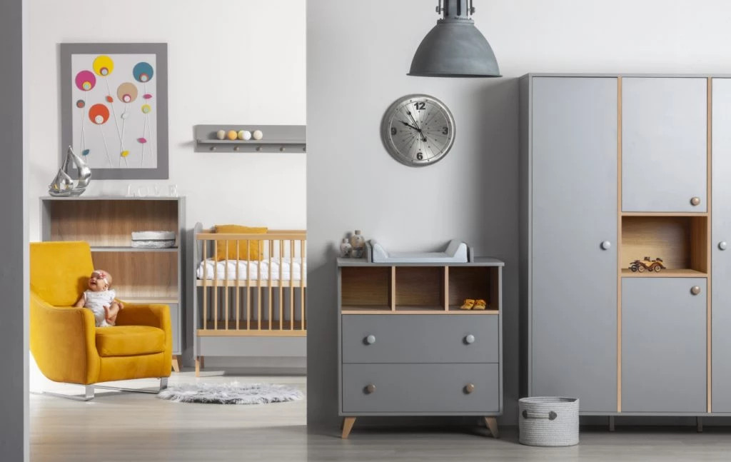 Faktum Variabilní postýlka Faktum Colette Grey 70x140 cm" "Barva:šedé|Kategorie:Bydlení|Materiál:lamino, masiv|Nábytková řada:Colette|Polohovací:ano|Vyndavací příčky:ano|Značka:Faktum|