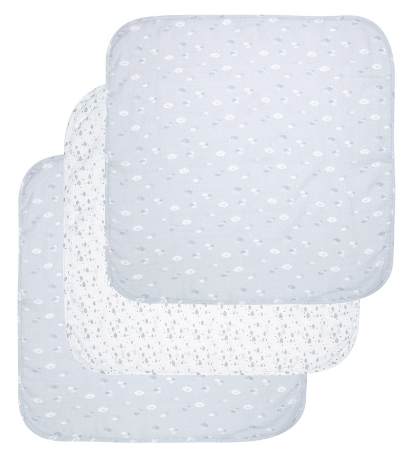 LUMA Mušelínová plenka Luma z bambusu 70x70 cm, 3ks Lovely Sky" "Druh plenek:látkové|Eko:ano|Hmotnost dítěte:0-15|Materiál:bambusové|Počet kusů:3|Typ:čtvercové|Vzor:Lovely sky|Značka:LUMA|