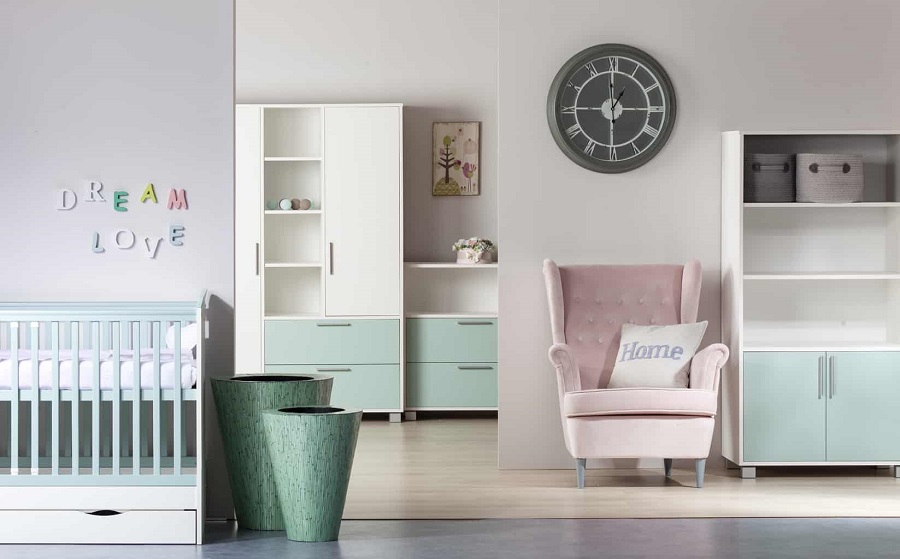Faktum Variabilní postýlka Faktum Emily Powder 70x140 cm" "Lišta proti okusu:včetně lišty|Stahovací bočnice:bez stahovací bočnice|