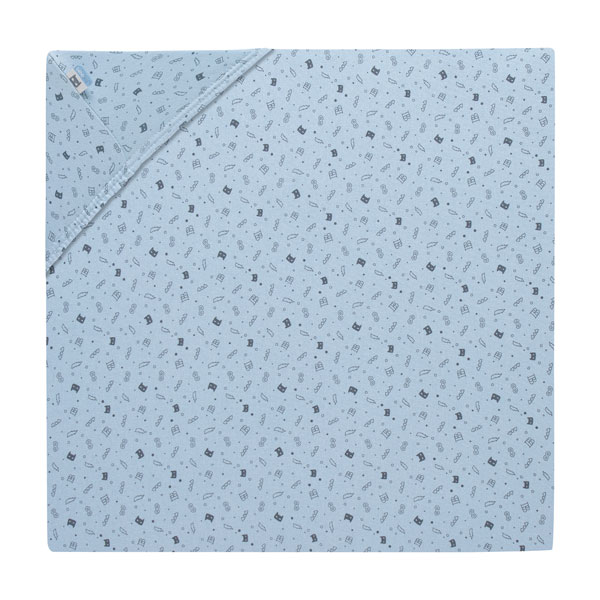Bebe-Jou Napínací Prostěradlo Bébé-Jou Fabulous , Hero 60x120" "Barva:modré|Druh materiálu:bavlněné|Požadované vlastnosti:Dětská|Rozměry:60 x 120|Typ:s gumou|Vzor:Fabulous - Hero|