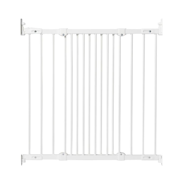 Baby Dan Zábrana Babydan Flexi Fit kov bílá 67-105,5 cm šroubovací" "Barva:bílé|Druh zábrany:zábrana na schody|Materiál:kov|Určení zábrany:bytové|