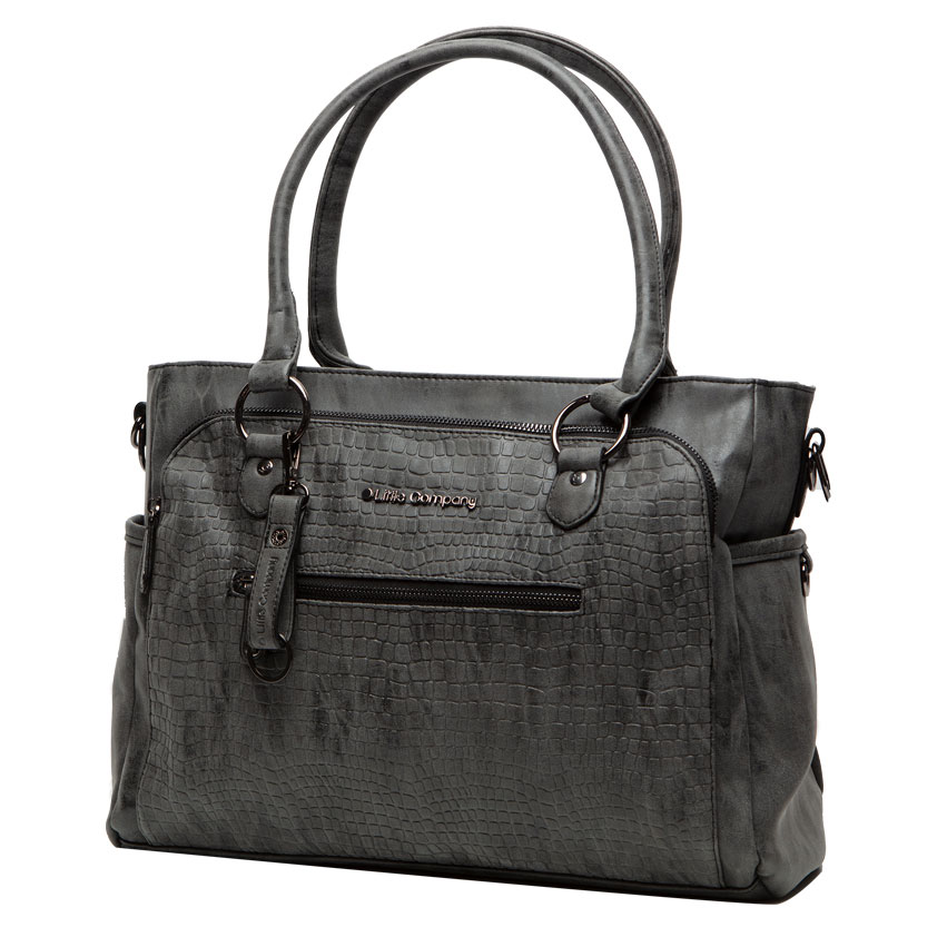 Little Company Přebalovací taška Monaco Snake antracite hadí vzor" "Barva:šedé|