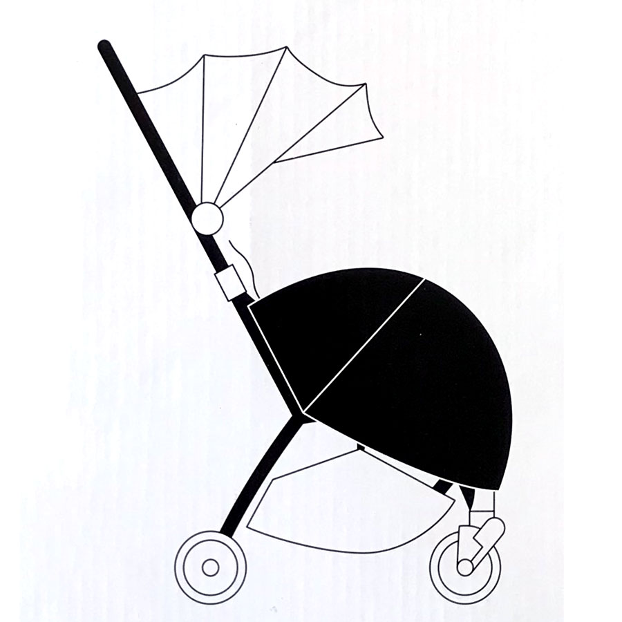 Hamilton Sportovní kočárek Hamilton R1 2026 Black s nánožníkem" "Barva:černé|Požadované vlastnosti:odpružení|Typ:Sportovní|