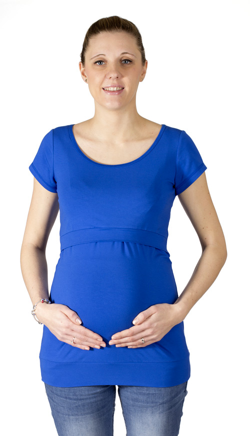 Kojící a těhotenské tričko Rialto Denisa, kobalt modrá 0442 Dámská velikost: 36