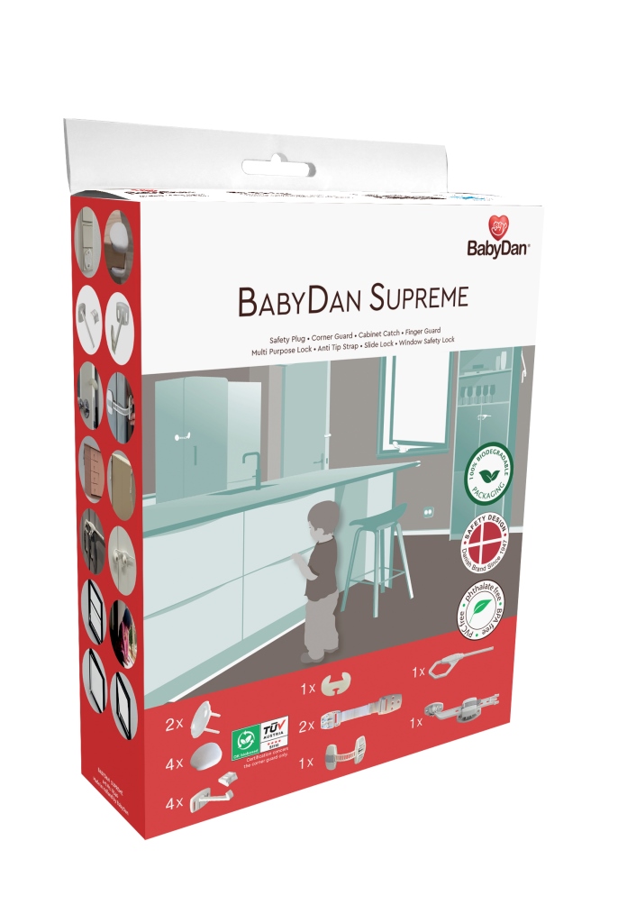 Baby Dan BabyDan sada bezpečn.prvků 16ks Starter safety set, BIO