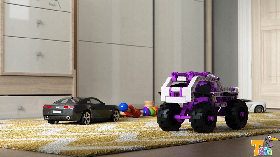 Todi Kombi postýlka 70x120 Todi Magic" "Barva:bílá s vysokým leskem|Hmotnost:92 kg|Materiál:dřevěné, MDF|Nastavitelná výška:105 cm|Požadované vlastnosti:Polohovací|