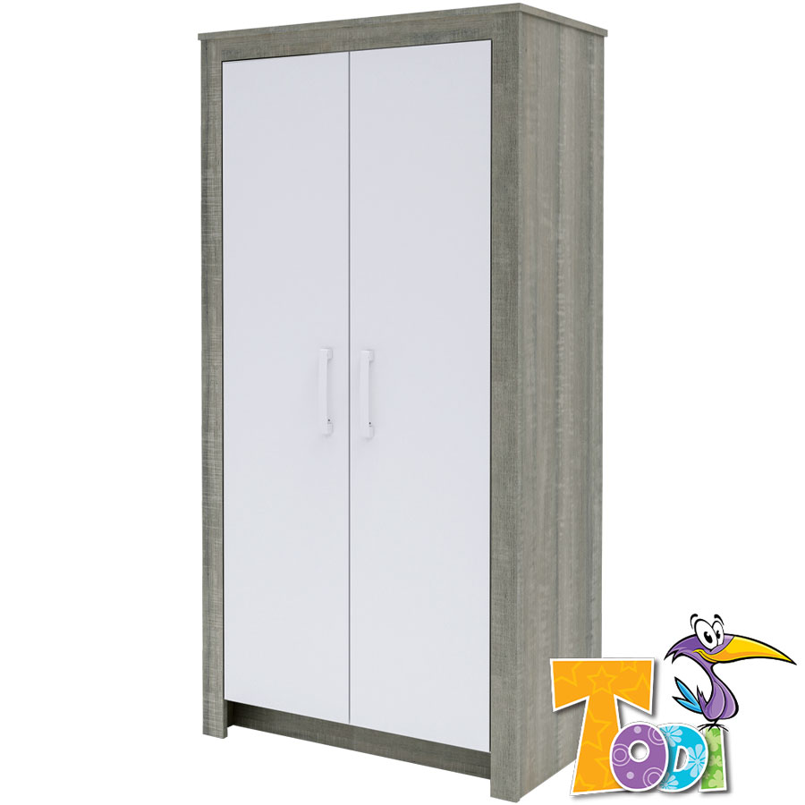 Todi Skříň Todi Cube" "Hloubka:53 cm|Materiál:laminované|Nastavitelná výška:190 cm|Počet polic:5|Požadované vlastnosti:Dětské|Skříňové dveře:klasické|Šířka:96 cm|Typ:šatní skříň|