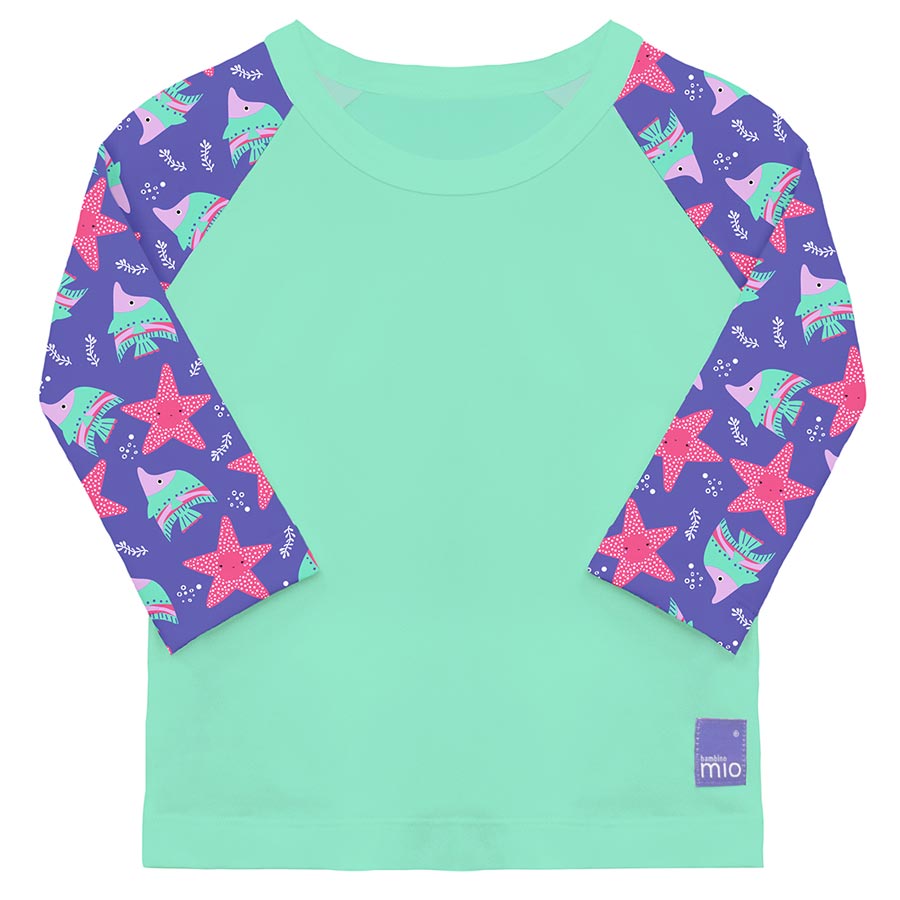 Bambino Mio Dětské tričko do vody s rukávem, UV 50+, Violet, vel. XL