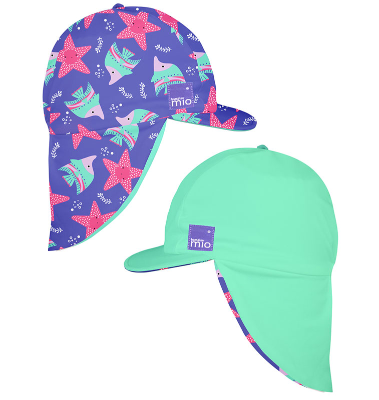 Bambino Mio Dětská koupací čepice, UV 50+, Violet, vel. S/M" "Vzor:Electric Ocean|