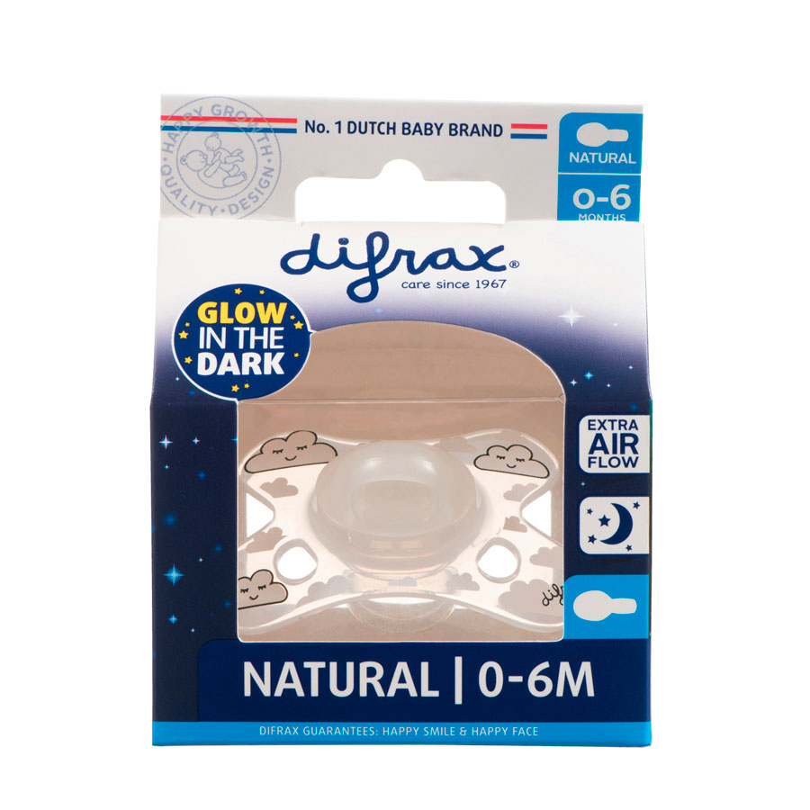 Difrax Dudlík Difrax sviticí ve tmě Natural 0+