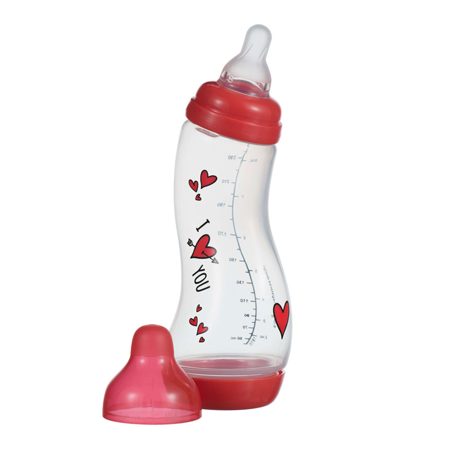 Kojenecká S-lahvička Difrax I Love Antikoliková - 250ml