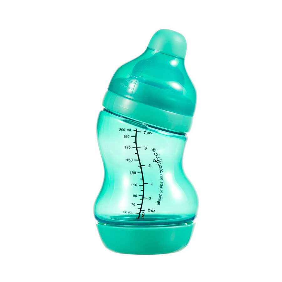 Difrax Kojenecká S-lahvička Difrax, široká, Antikolik, zelená, 200 ml" "Barva:zelené|Materiál:plastové|Objem:200 ml|Typ produktu:láhve|