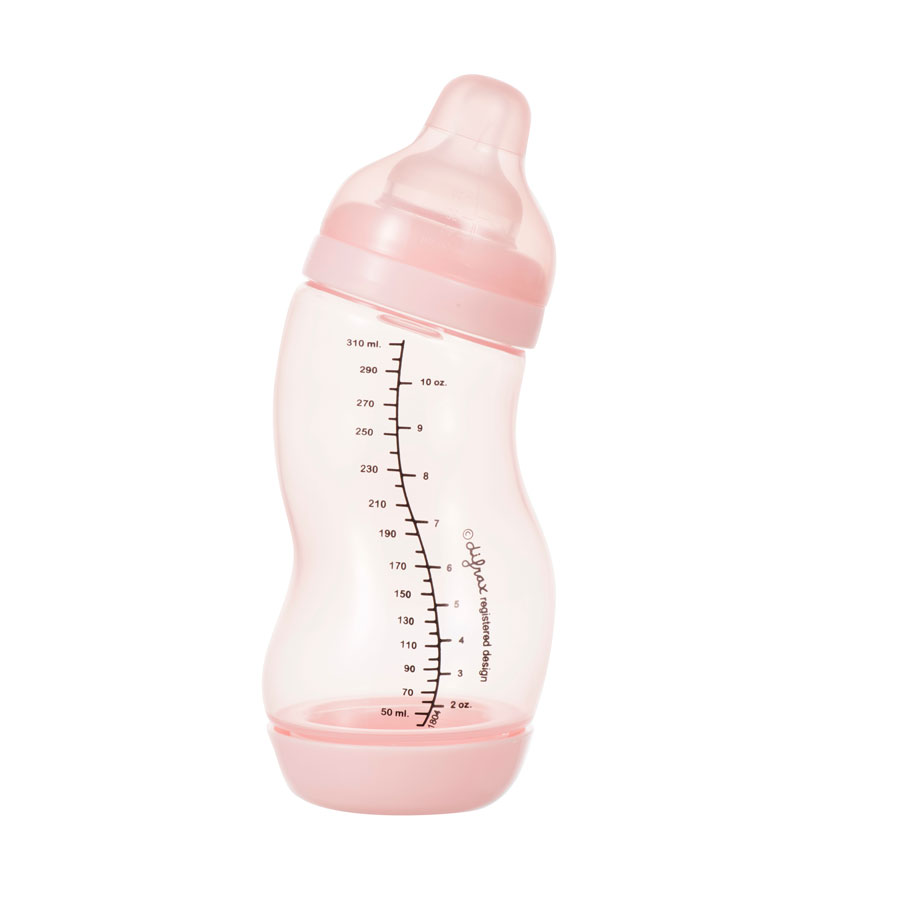 Difrax Kojenecká S-lahvička Difrax, široká, Antikoliková, růžová - 310 ml" "Barva:růžové|Materiál:plastové|Objem:310 ml|Typ produktu:láhve|