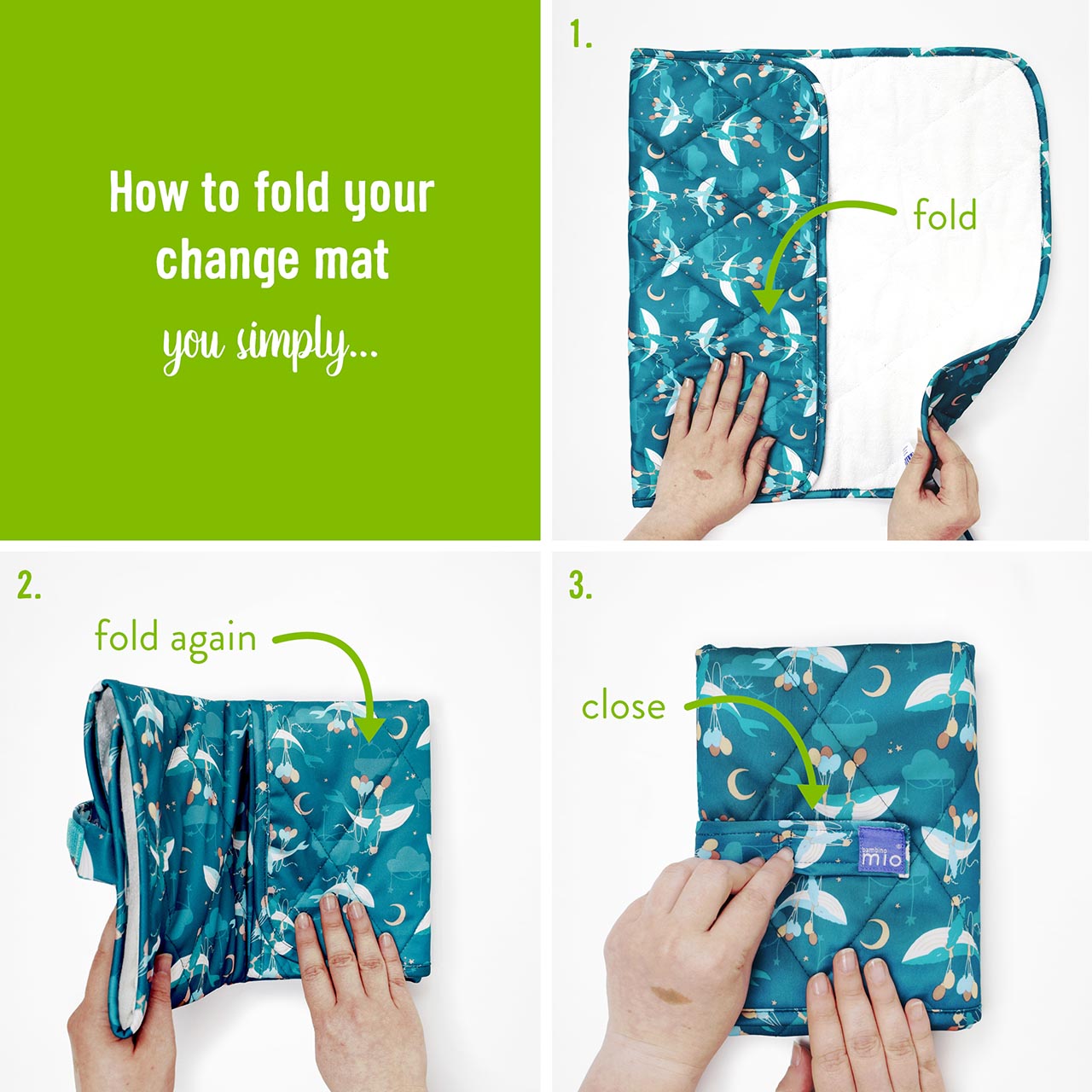 Bambino Mio Bambino Mio přebalovací podložka 60x43 Pet Party" "Barva:šedé|Požadované vlastnosti:Omyvatelná|Typ:podložky|Vzor:Pet Party|