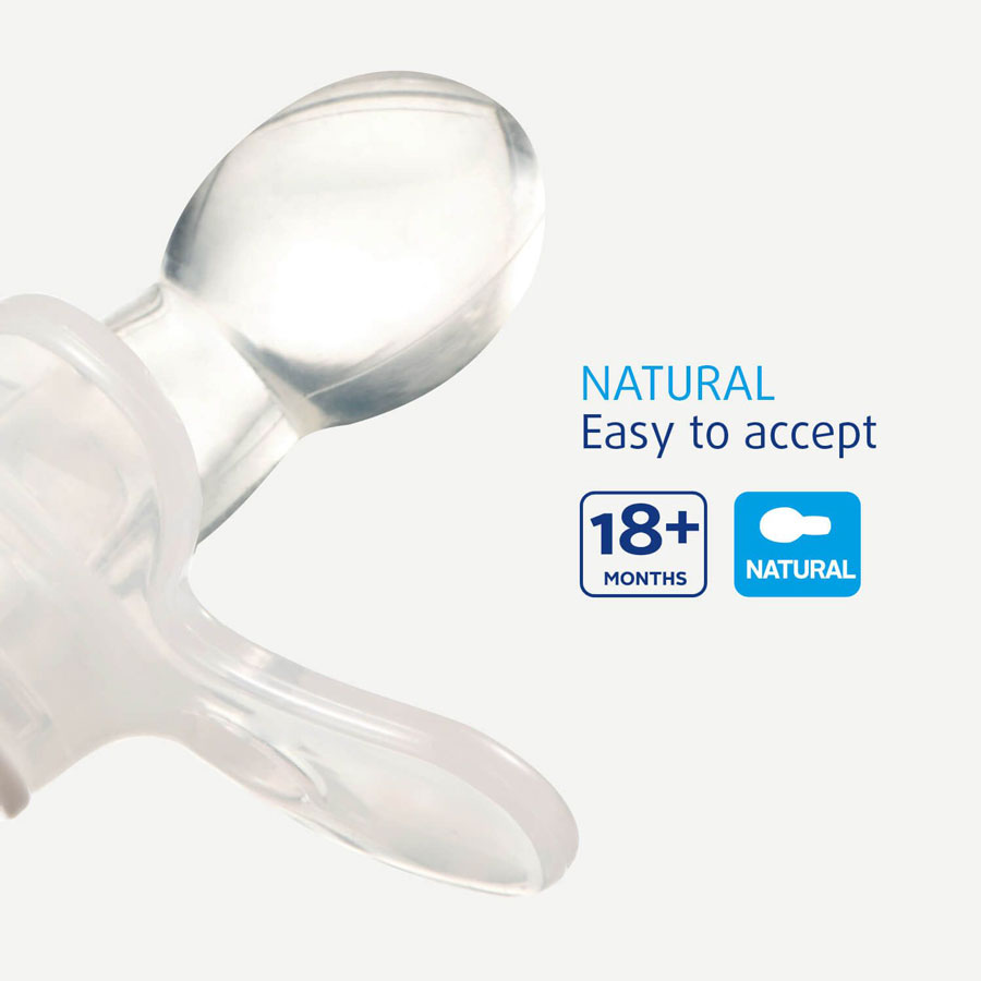 Difrax Dudlík Difrax Natural I LOVE PAPA 18+" "Barva:červené|Druh:dudlíky|Materiál:silikonové|velikost:18+ měsíců|