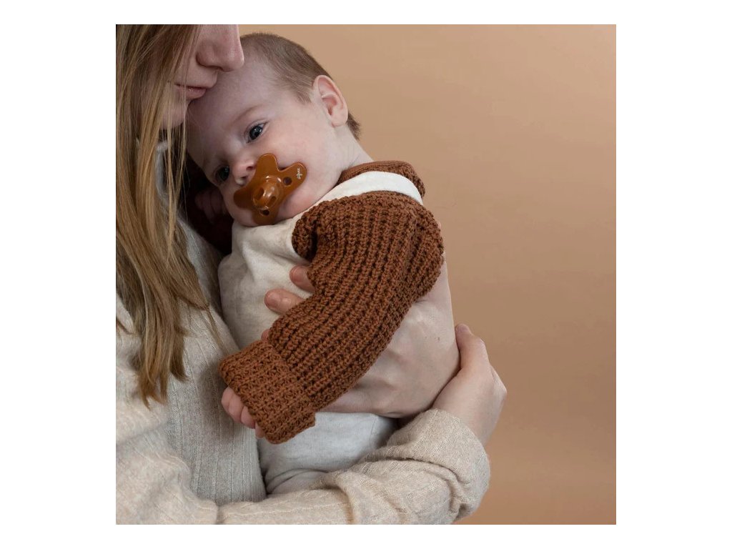 Difrax Dudlík Difrax Natural UNI Brick 0+" "Barva:červené|Druh:dudlíky|Materiál:silikonové|velikost:0-6 měsíců|