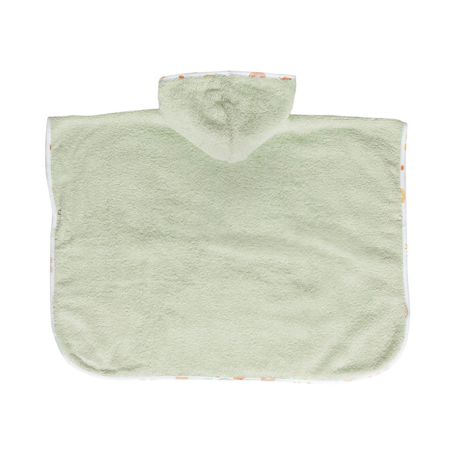 Bebe-Jou Froté pončo Bébé-Jou Rainbow Sky" "Barva:zelené|Druh:Koupací pončo|Kapuce:ano|Vzor:Rainbow Sky|Značka:Bébé-jou|