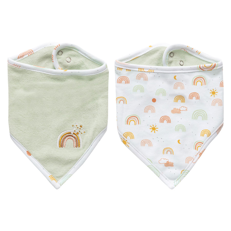 Bebe-Jou Bandana slintáček Bébé-jou Rainbow Sky 2ks