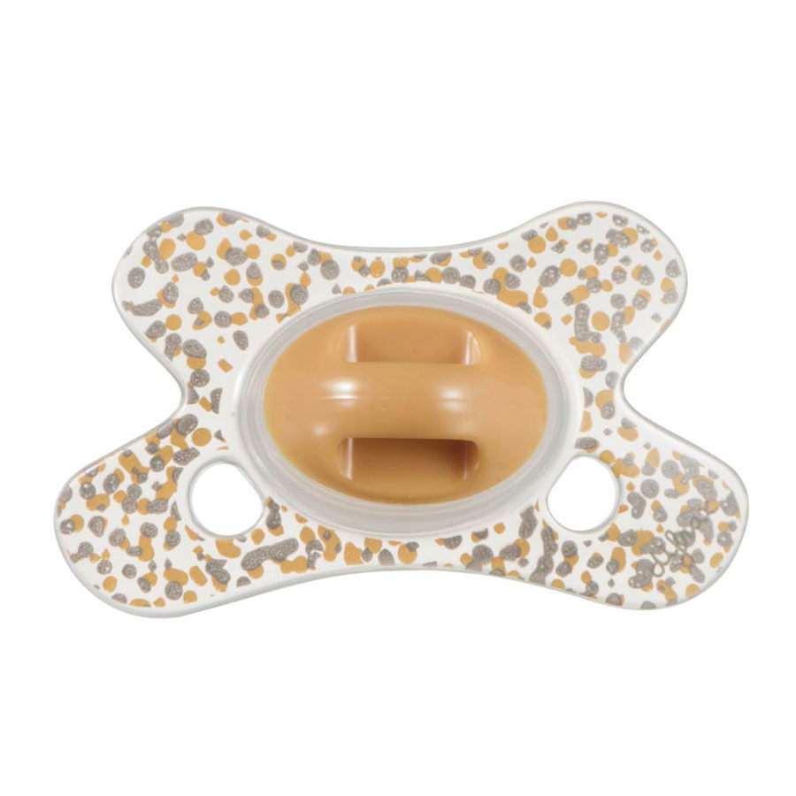 Difrax Dudlík Difrax Natural Beach 0+" "Barva:žlutá|Druha:dudlíky|Materiál:silikonové|velikost:0-6 měsíců|