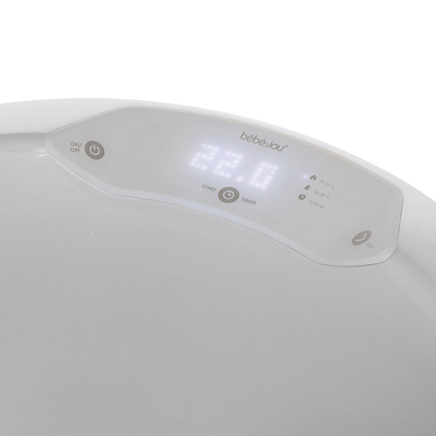Bebe-Jou Sada digitální vaničky Bébé-Jou Sense Edition Light Grey se stojanem" "Barva:šedé|Druh:koupací sada|Výrobce:Bébé-jou|Vzor:Light Grey|