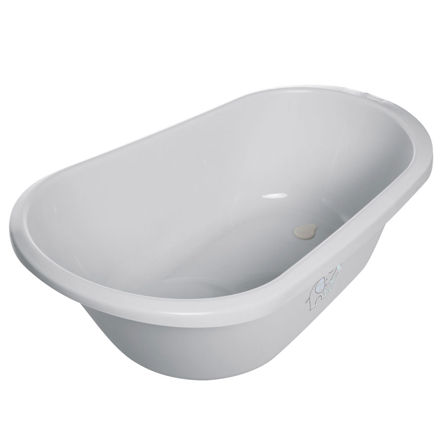 Bebe-Jou Sada vaničky Sense Ollie a stojanu Sense White" "Barva:šedé|Druh:koupací sada|Vzor:Ollie|