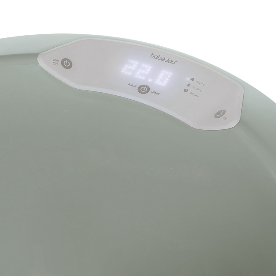 Bebe-Jou Sada digitální vaničky Bébé-Jou Sense Edition Sky Green" "Barva:zelené|Druh:koupací sada|Vzor:Fabulous - Sky Green|