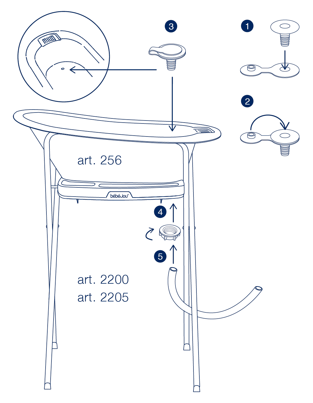 Bebe-Jou Hadice  a vypouštěcí ventil pro vaničku Bébé-jou