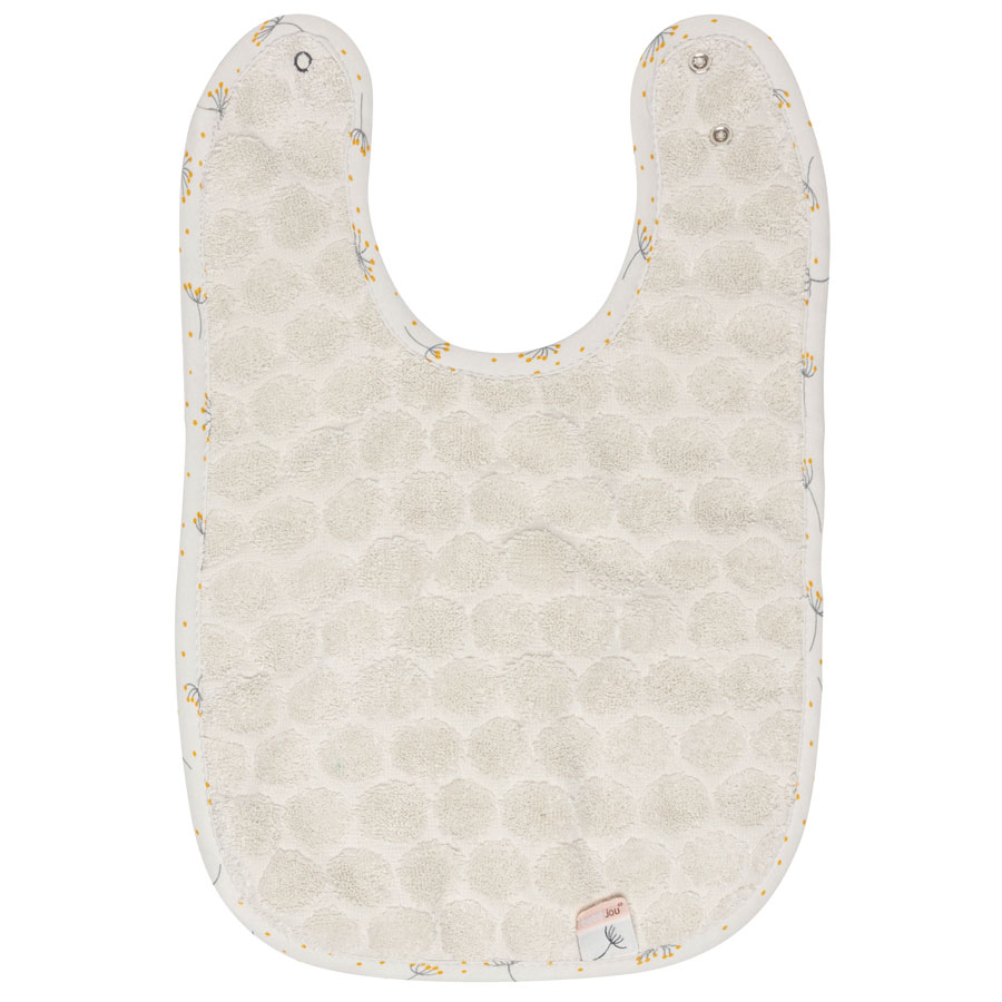 Bebe-Jou Bryndáčky Bébé-Jou Fabulous Wish Grey 2ks" "Barva:Krémová|Materiál:80% bavlna, 20% polyester|Motiv:Wish Grey|Vzor:Fabulous|Zapínání:baby patent|