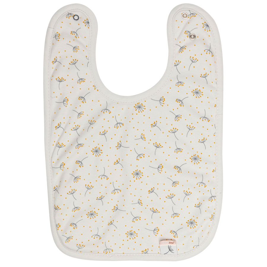 Bebe-Jou Bryndáčky Bébé-Jou Fabulous Wish Grey 2ks" "Barva:Krémová|Materiál:80% bavlna, 20% polyester|Motiv:Wish Grey|Vzor:Fabulous|Zapínání:baby patent|
