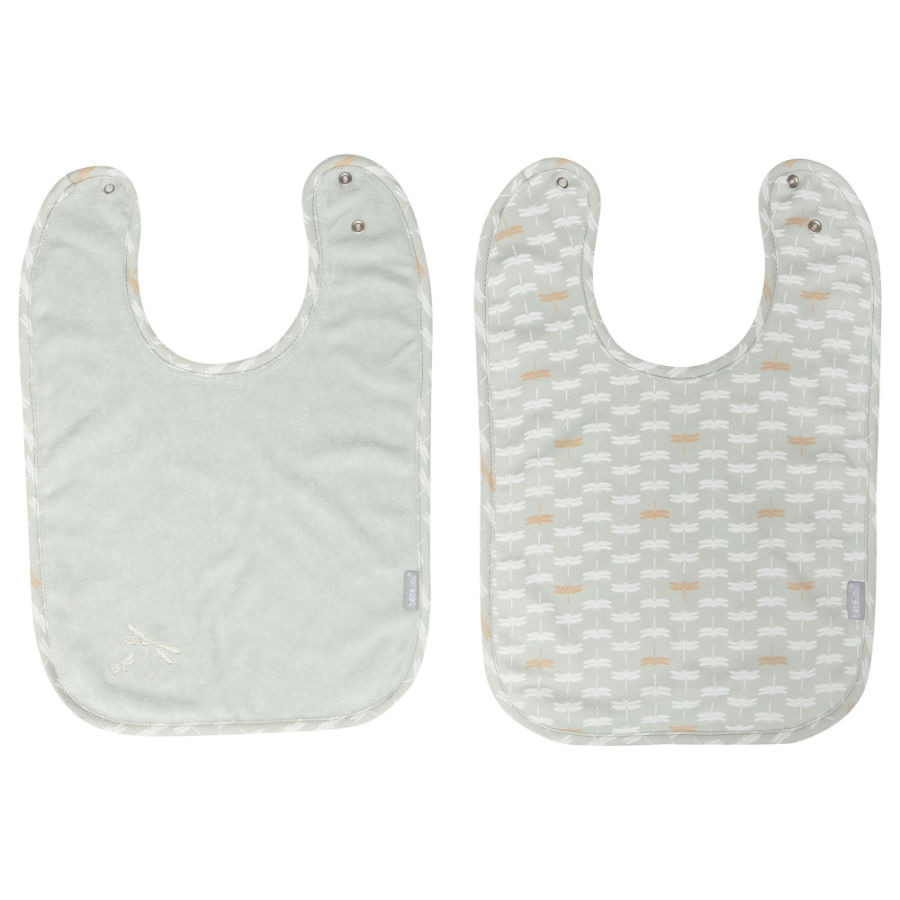 Bebe-Jou Bryndáčky Bébé-Jou Riverside 2ks" "Barva:zelené|Materiál:80% bavlna, 20% polyester|Vzor:Riverside|Značka:Bébé-jou|