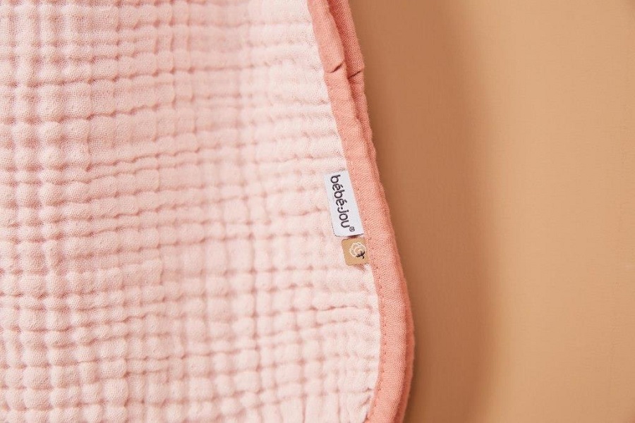 Bebe-Jou Bryndáčky Bébé-Jou Pure Cotton Pink 2ks" "Barva:růžové|Materiál:100% bavlna|Vzor:Pure Cotton Pink|Zapínání:baby patent|Značka:Bébé-jou|