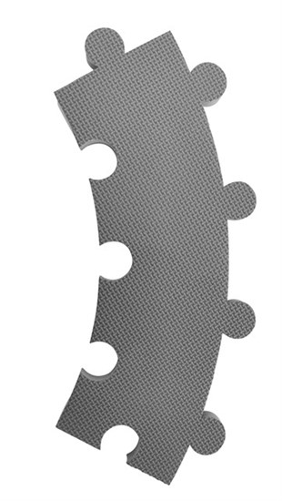 Baby Dan Baby Dan kulatá hrací podložka puzzle/dráha Grey 110 cm" "Barva:šedé|