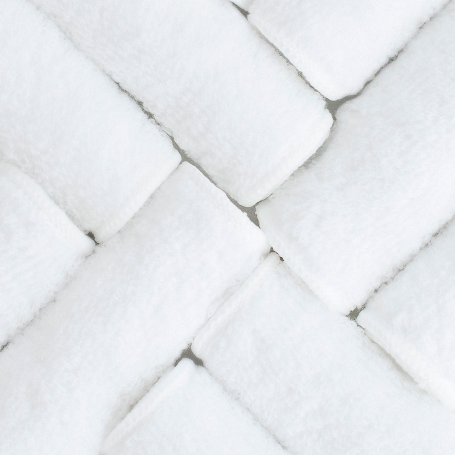 Bambino Mio Opakovaně použitelné dětské ubrousky 10ks Snow" "Barva:bílé|Eko:ano|Materiál:Bavlna|