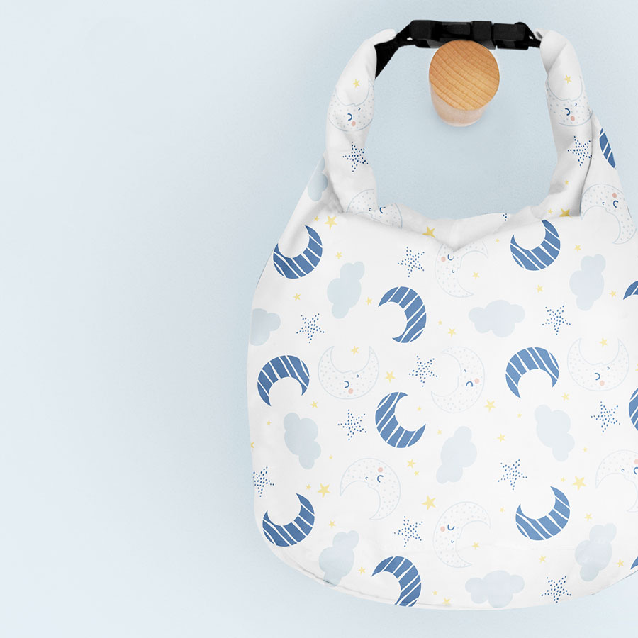 Bambino Mio Taška na plenky Bambino Mio Dreamland" "Barva:modré|Druh:tašky|Kolekce:Dreamland|Vzor:Magical Moon|