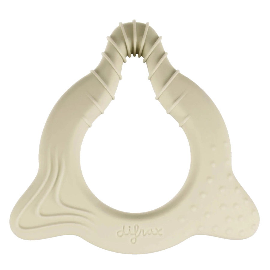 Difrax Kousátko 3 v 1  Difrax - Popcorn" "Barva:krémové|Materiál:silikonové|Období:1. fáze|