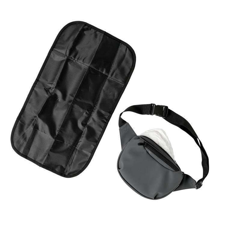 Baby Dan On-the-go Bag Grey,přebalovací crossbody taška" "Barva:šedé|Druh:tašky|Požadované vlastnosti:Lze připevnit ke kočárku|