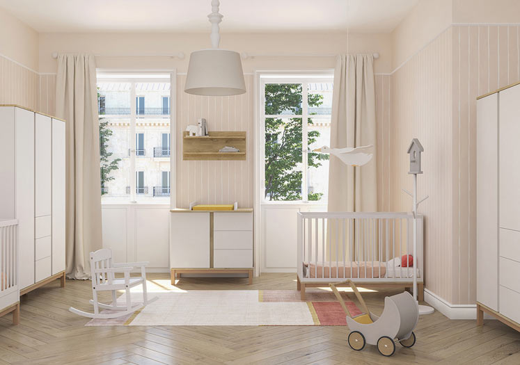 Faktum Skříň třídílná Faktum Loop White" "Barva:bílé|Dekor dřeva:dub|Hloubka:58 cm|Požadované vlastnosti:Dětské|Šířka:147 cm|Výrobce:Faktum|Výška:192 cm|