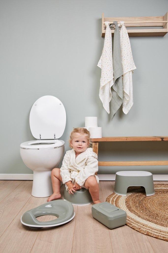 Bebe-Jou Nočník oválný Bébé-Jou Breeze Green" "Barva:zelené|Typ:nočníky|Vzor:Breeze Green|