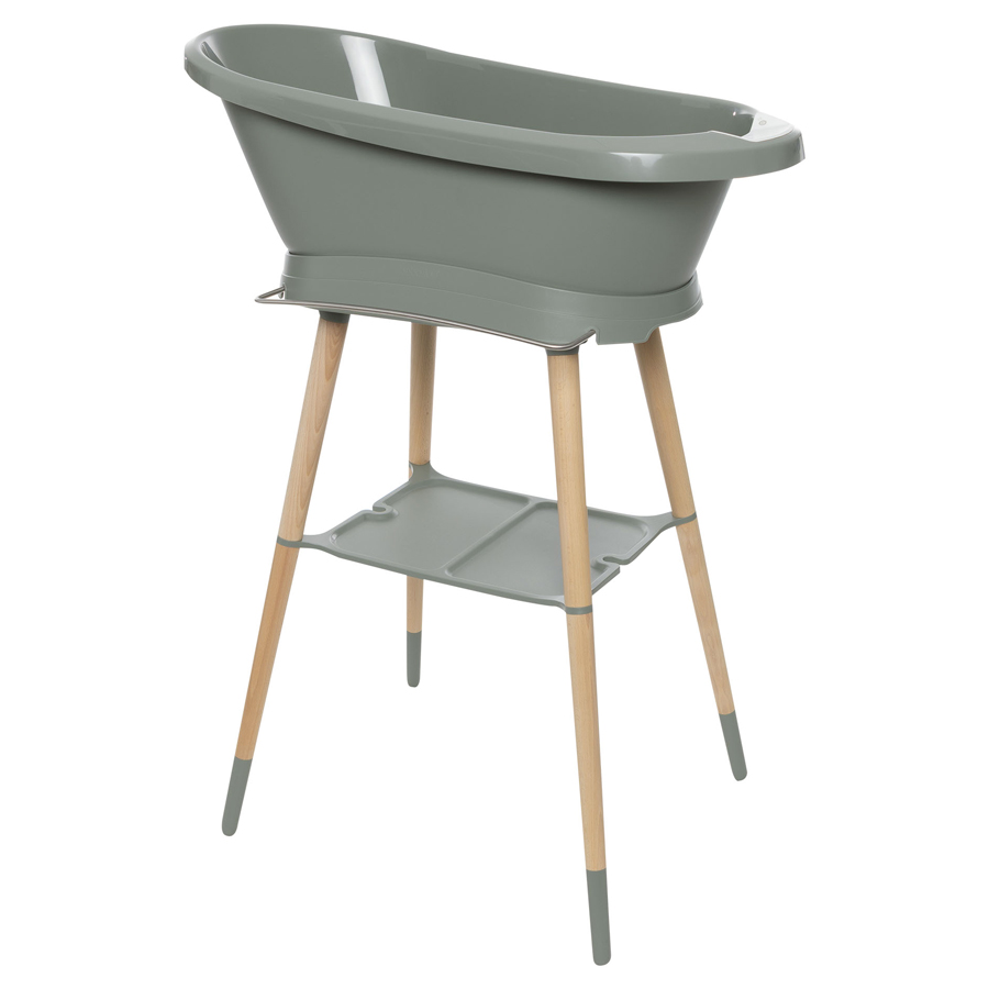 Bebe-Jou Sada digitální vaničky a stojanu Bébé-Jou Sense Edition Breeze Green" "Barva:zelené|Druh:koupací sada|Vzor:Breeze Green|