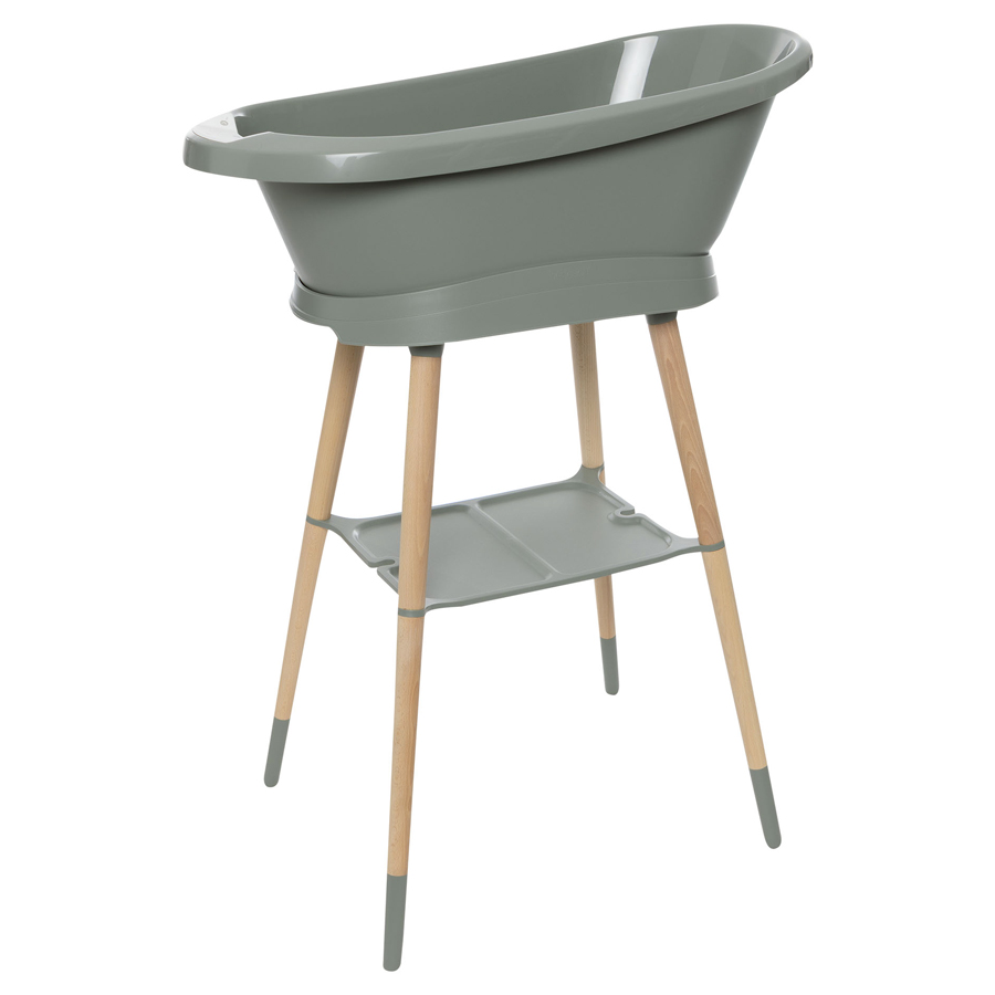 Bebe-Jou Sada digitální vaničky a stojanu Bébé-Jou Sense Edition Breeze Green" "Barva:zelené|Druh:koupací sada|Vzor:Breeze Green|