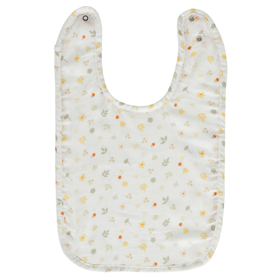 Bebe-Jou Bryndáčky Bébé-Jou Bohemian Garden 2ks" "Barva:krémové|Materiál:80% bavlna, 20% polyester|Vzor:Bohemian Garden|Zapínání:baby patent|