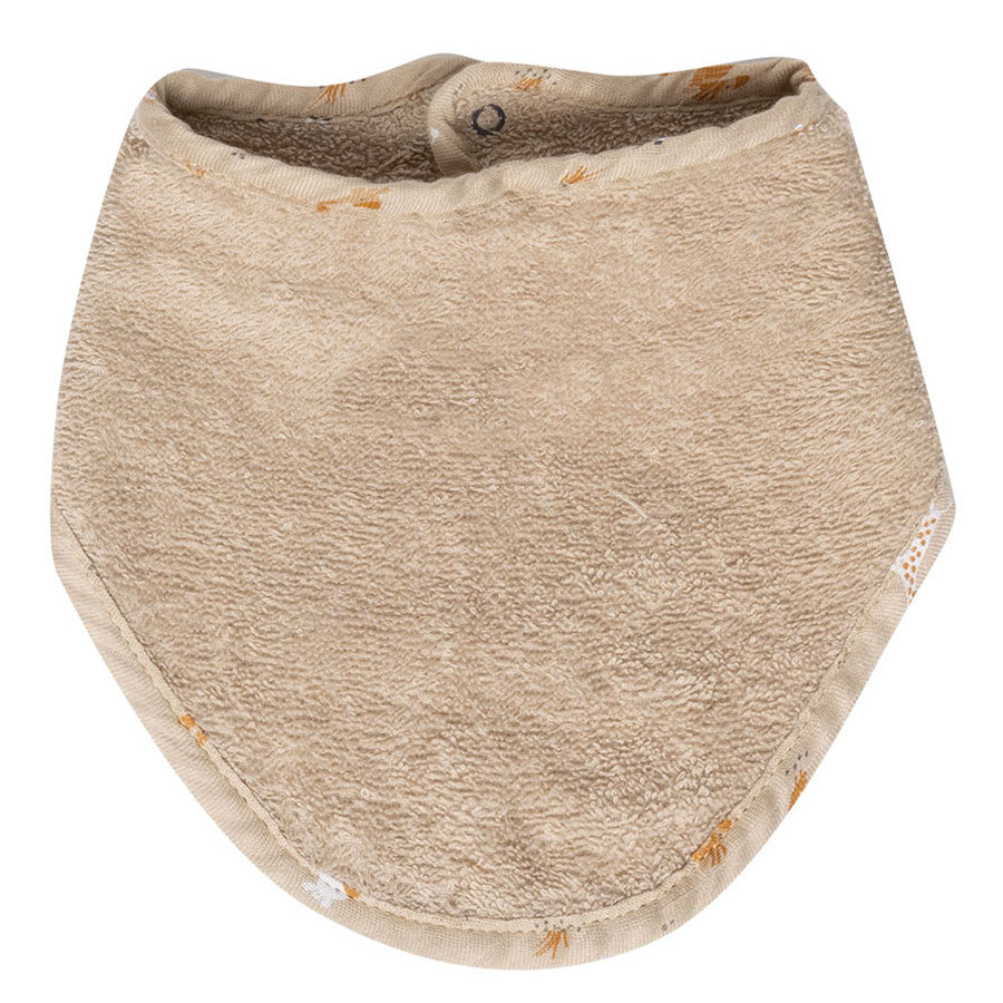 Bebe-Jou Bandana slintáček Bébé-jou Steppe 2ks" "Barva:oranžové|Materiál:80% bavlna, 20% polyester|Výrobce:Bébé-jou|Vzor:Steppe|Zapínání:baby patent|