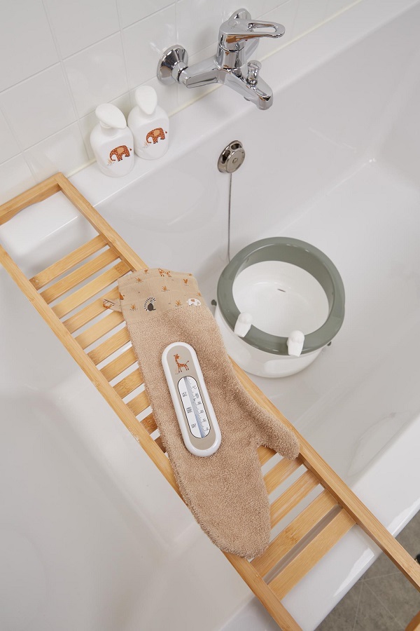 Bebe-Jou Sprchové žínky XL Bébé-Jou Steppe" "Barva:béžové|Druh:mycí žínky|Materiál:100% bavlna|Motiv/Serie:steppe|Použití:pro kojence|Vzor:Steppe|Značka:Bébé-jou|