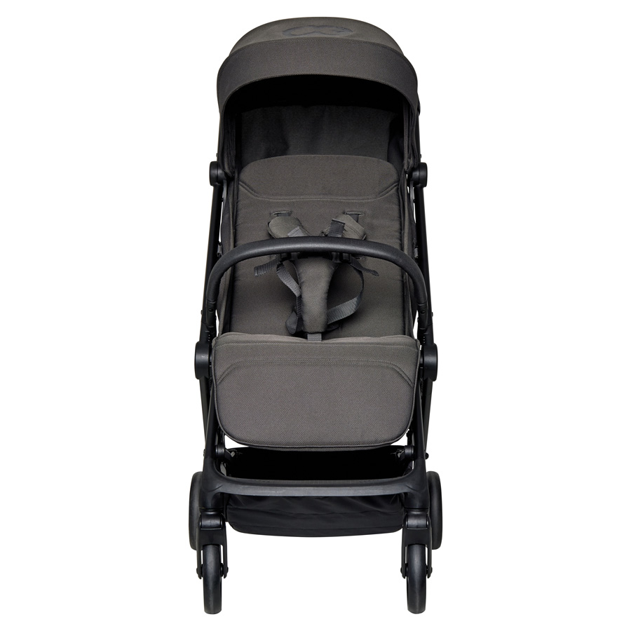 Koelstra Koelstra kompaktní sportovní kočárek Re-Act 2026 Anthracite" "Barva:šedé|Nosnost:22 kg|Požadované vlastnosti:S odpružením|Průměr předních kol:140 mm|Průměr zadních kol:160 mm|Typ:Sportovní|